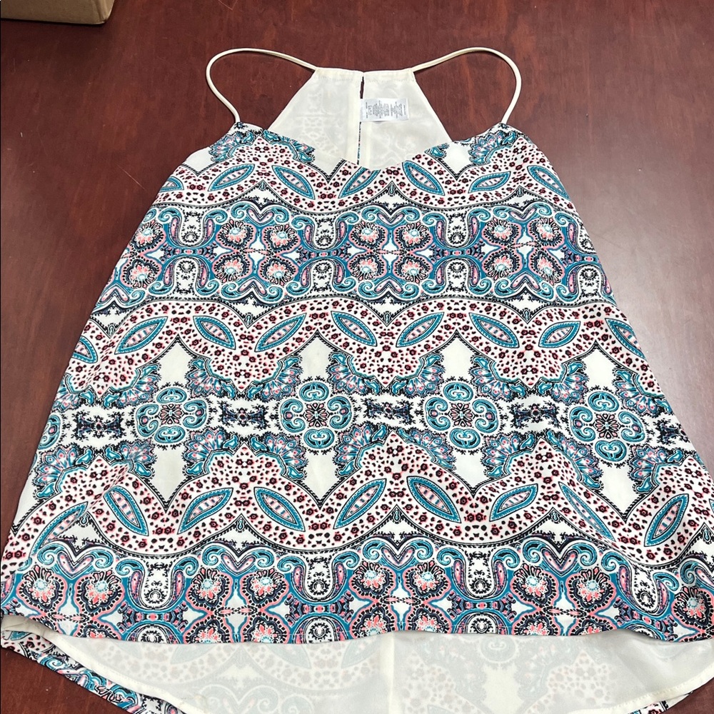 Express Multicolor Patterned Halter Top